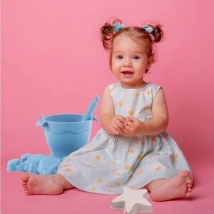 NWT EL BEBE Blue Sand Bucket Set 8 Pieces